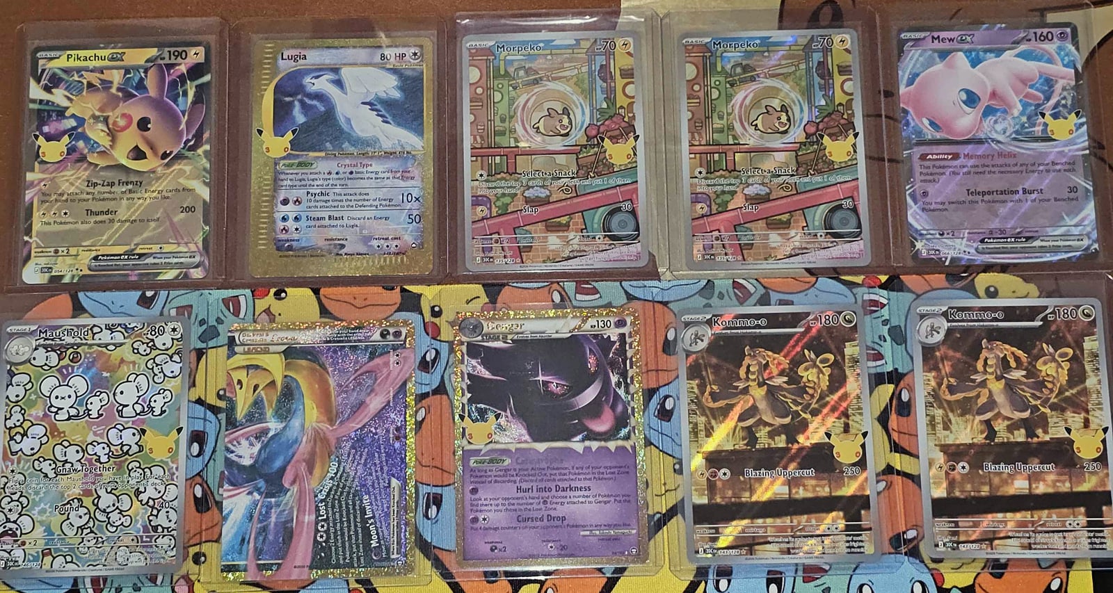 The same ten cards, the untouched photo